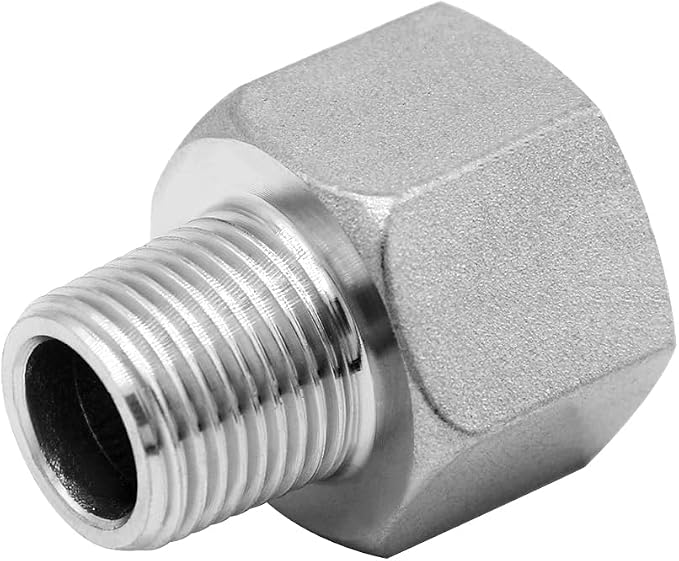 Beduan Stainless Steel Pipe Fitting 1/2" NPT Male Thread x 1/2" NPT Female by Beduan