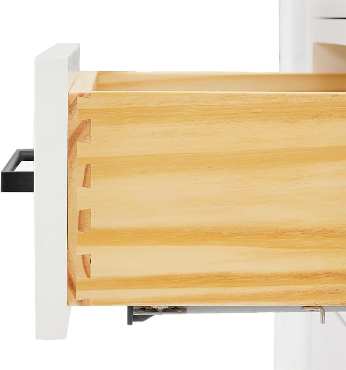 ARIEL Hepburn 43 Inch Single Sink Bathroom Vanity in White, 1.5 Edge Italian - Image 7