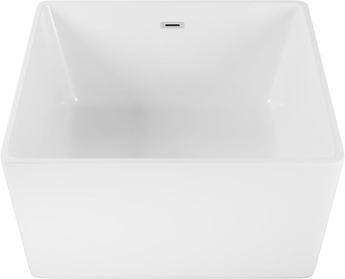 Voltaire 47" Square Freestanding Bathtub - Image 3