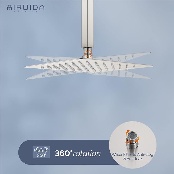 Airuida Shower Faucet Set and Handle Set Single Function Shower Trim Kit - Image 4