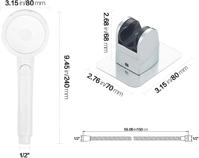 KAIYING Drill-Free High Pressure Handheld Shower Head - Image 6