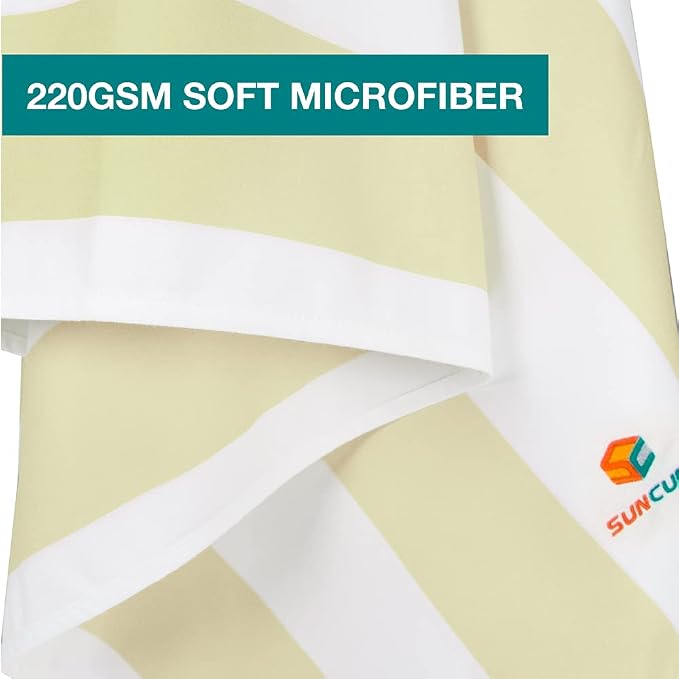 SUN CUBE Microfiber Beach Towel, Quick Dry Sand Free Beach Towel, Lightweight - Image 7