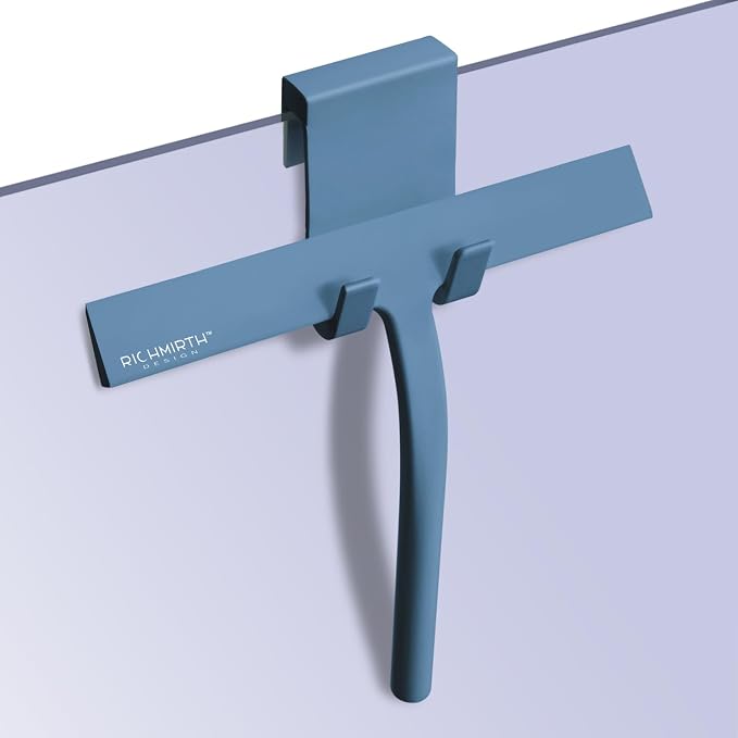 Richmirth Shower Glass Cleaner Squeegee, 9 Inch Width Silicone Bathroom Squeegee by RICHMIRTH