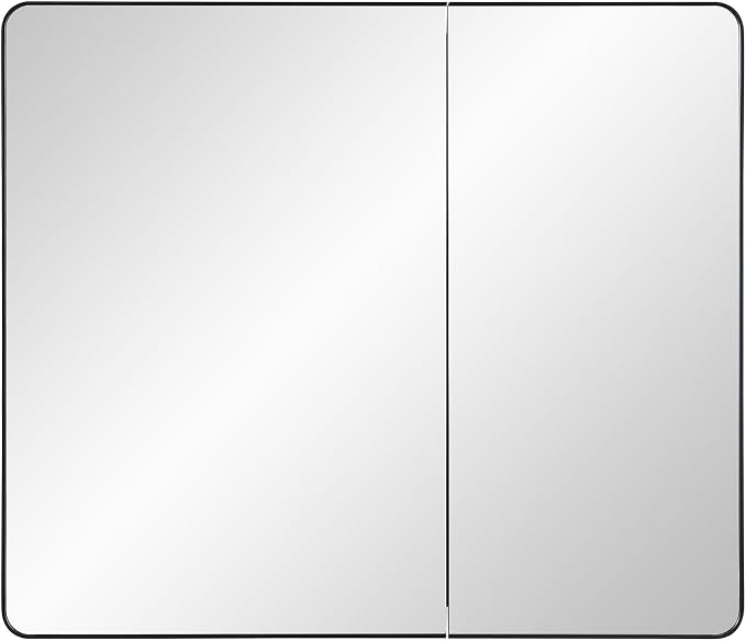Black Bathroom Mirror Medicine Cabinet - Image 5