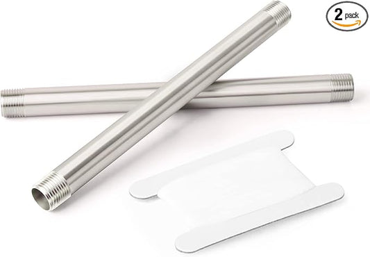 TAISHER 2Pcs Stainless Steel Pipe Fittings by TAISHER