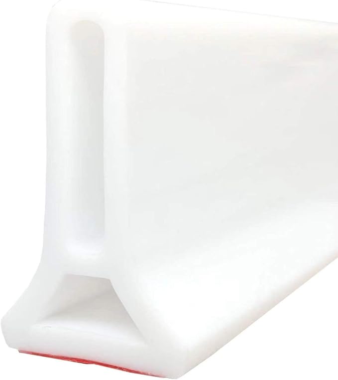 118Inch Collapsible Shower Threshold Water Dam 2" High Shower Barrier Water by Ynotus
