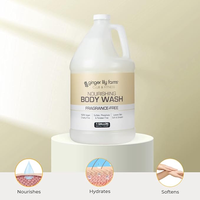 Ginger Lily Farms Club & Fitness Nourishing Body Wash, 100% Vegan & Cruelty-Free - Image 5