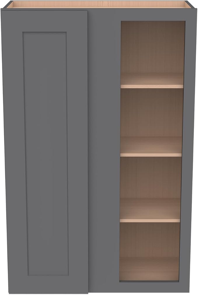 Solid Hardwood Wall Blind Corner Cabinets, Adjustable Shelves, Soft-Close Doors - Image 5