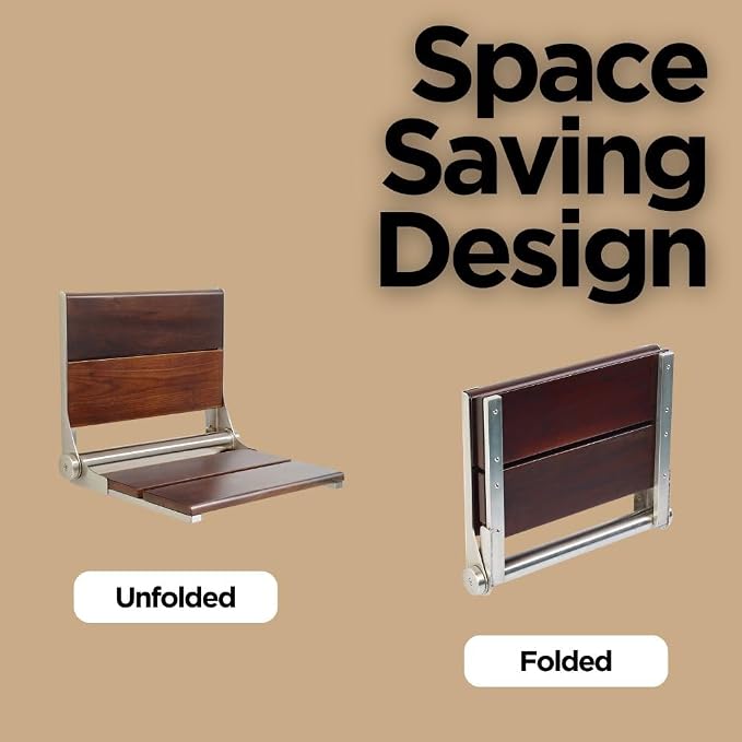 Folding Shower Seat Wall Mounted - Image 6