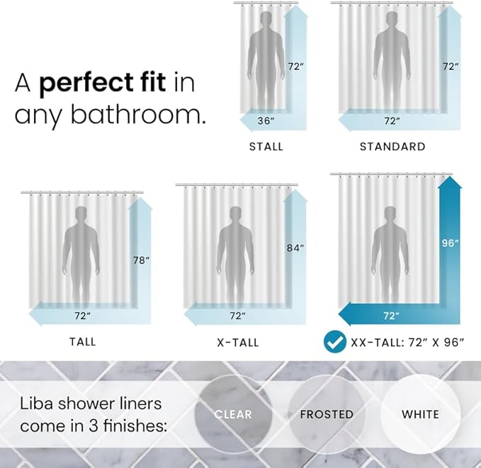 LiBa Bathroom Shower Curtain - Image 2