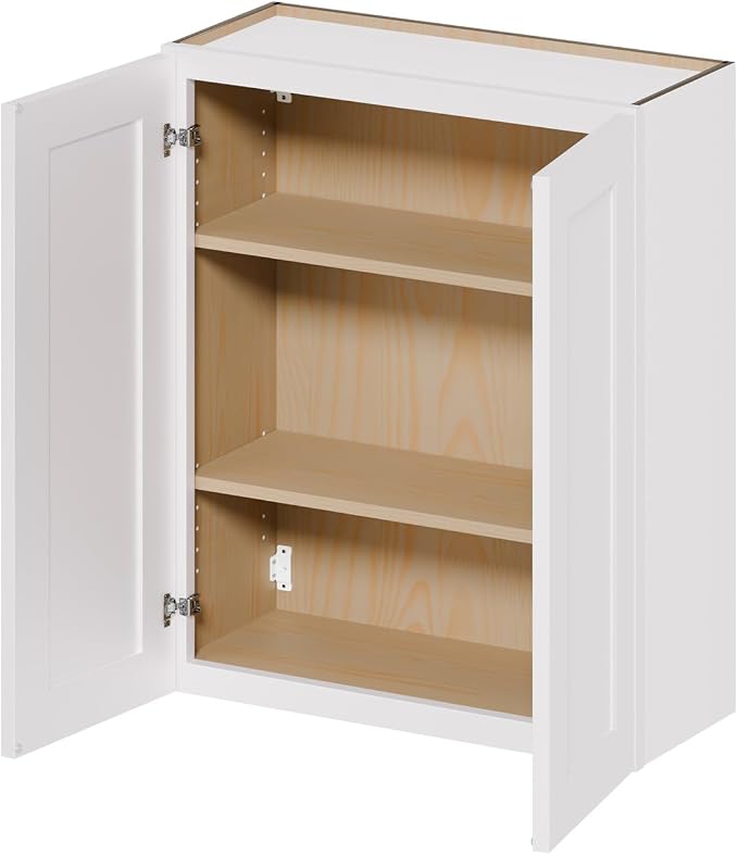 36 Inch Laundry Room Cabinets Wall Mounted, Solid Wood Over The Toilet Storage - Image 6
