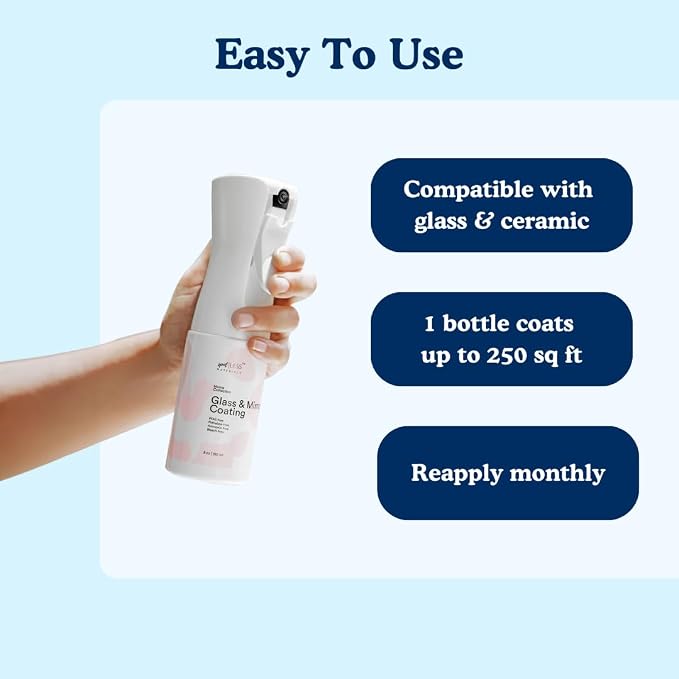 spotLESS MATERIALS Glass and Mirror Protective Coating Spray, Anti-Residue - Image 4