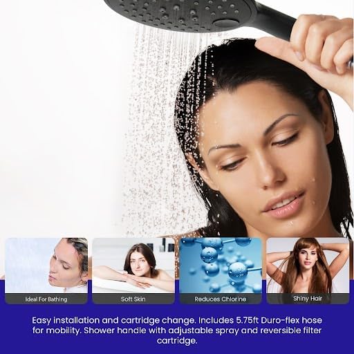 Crystal Quest Luxury 2-in-1 Handheld and Shower Head Combo Filter System - Image 6