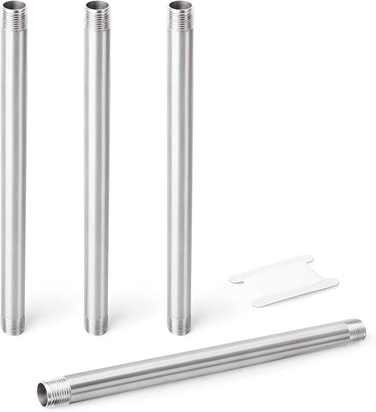 TAISHER 4PCS Stainless Steel Pipe Fittings, 1/4" NPT x 1/4" NPT Male Threaded by TAISHER