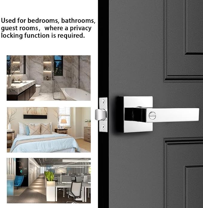 Probrico Heavy Duty Privacy Door Handle Lever - Image 7
