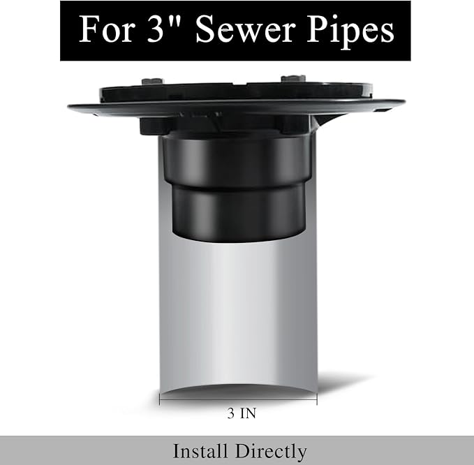 4 Inch Square Shower Drain, SUS 304 Stainless Steel Shower Drain - Image 3