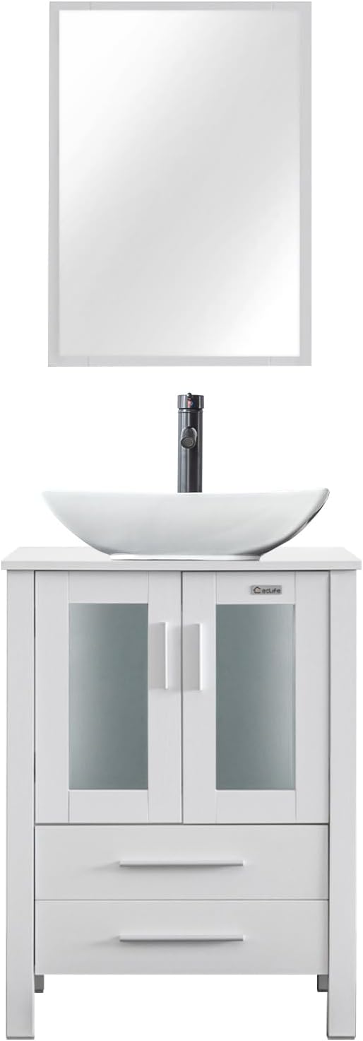 eclife 24" Modern Bathroom Vanity Sink Combo Freestanding Cabinet by eclife