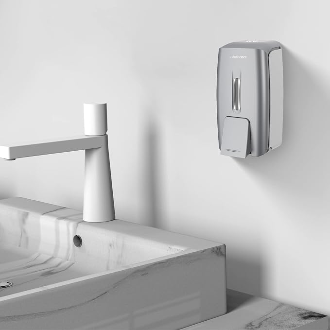 interhasa! Soap Dispenser Wall Mount Refillable 28oz Hand Sanitizer Dispenser - Image 7