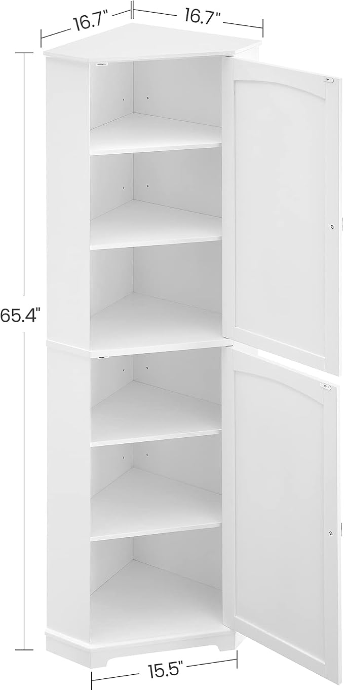 VASAGLE Corner Cabinet, Tall Corner Storage Cabinet - Image 3