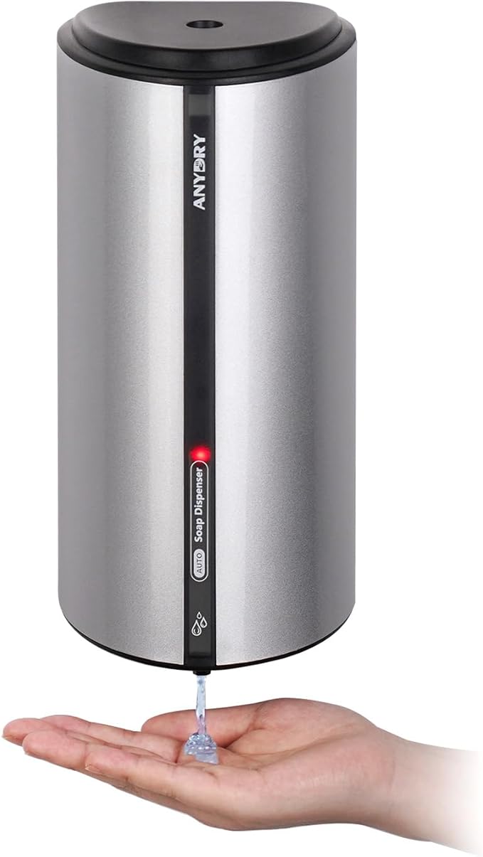 29fl.oz/850ml Commercial Automatic Liquid Soap Dispenser Wall-Mounted Large by ANYDRY
