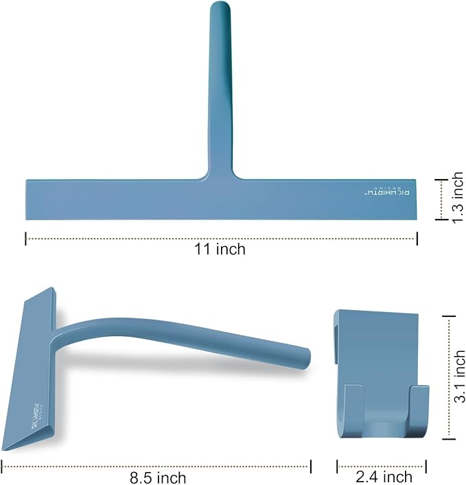 Large Shower Squeegee for Glass Doors, Richmirth 11 Inch Squiggy for Shower - Image 2
