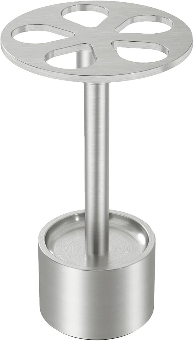 YUMORE Toothbrush Holder Stand Stainless Steel Tooth Brush Holder Bathroom by YUMORE
