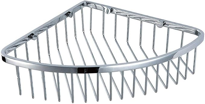 Corner Shower Caddy, Chrome Corner Shower Basket, Wall Mounted Bathroom Soap by SANLIV