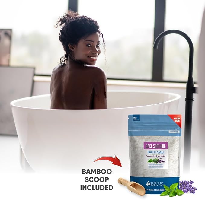 Back Soothing Bath Salt 128 Ounces USP Grade Epsom Salt - Image 2