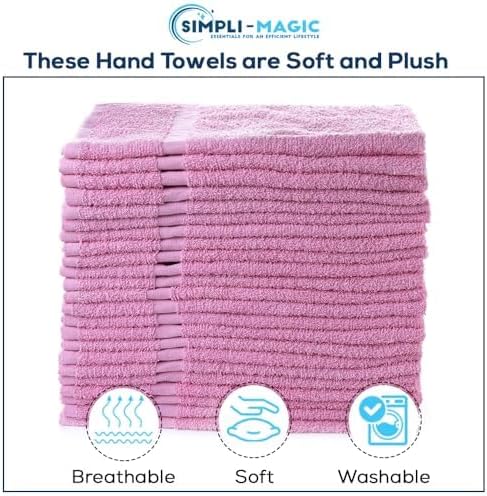 SIMPLI-MAGIC Cotton Hand Towels 16"x27" – Soft Towels - Image 3