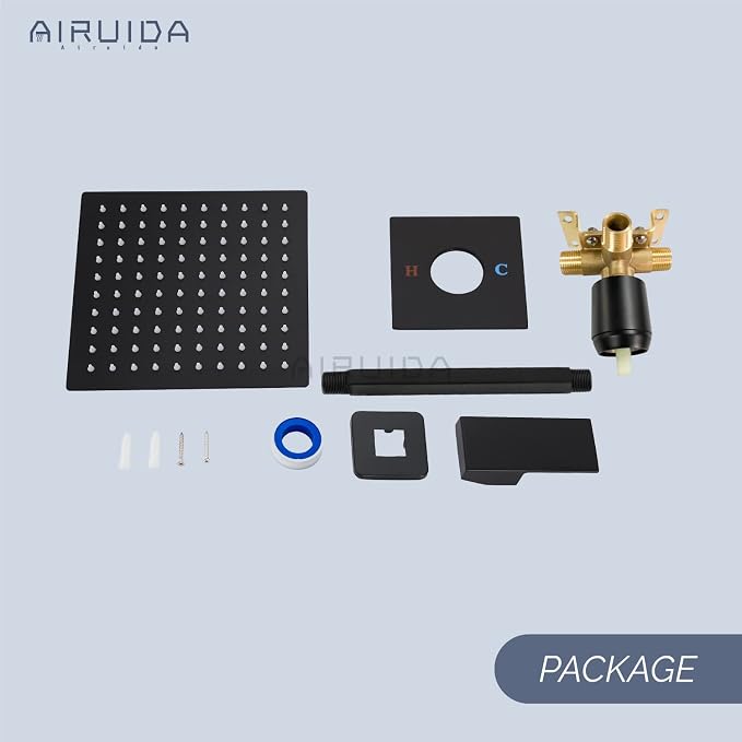 Airuida Shower Faucet Set and Handle Set Single Function Shower Trim Kit - Image 9