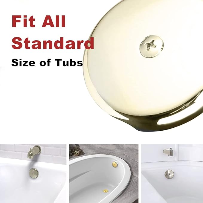 Single Hole Bathtub Drain Overflow Plate - Image 5