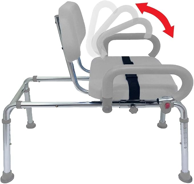 Carousel Sliding Shower Chair Transfer Bench - Image 4