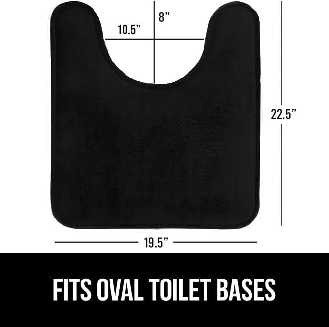 GORILLA GRIP Thick Memory Foam Toilet Rug - Image 2