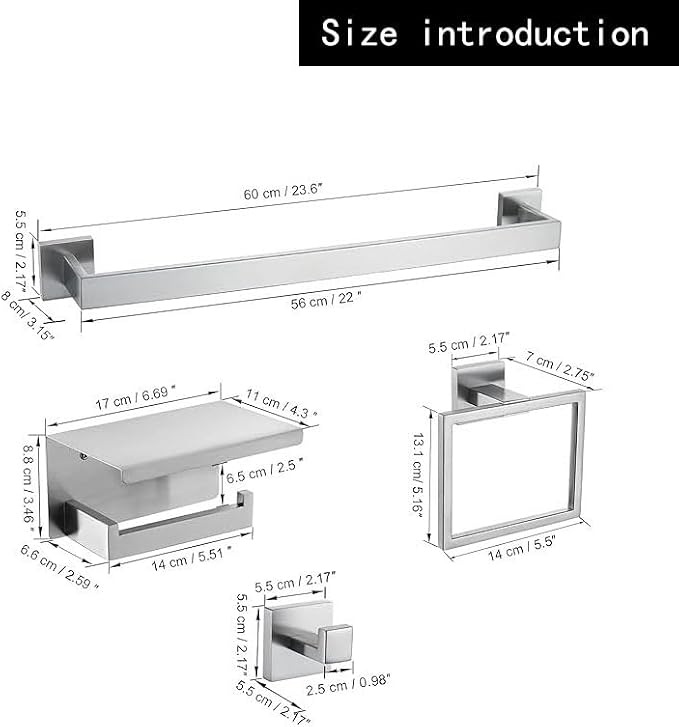 10-Piece Bathroom Hardware Kit - Image 6