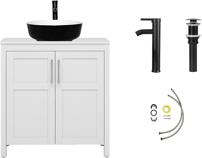 YOURLITE 30" White Bathroom Vanity - Image 7