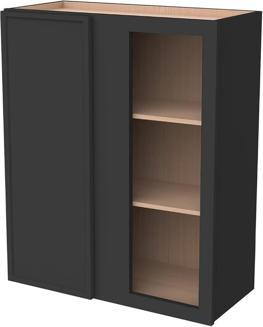 Solid Hardwood Wall Blind Corner Cabinets, Adjustable Shelves, Soft-Close Doors by HCIOANHomecabinetseries
