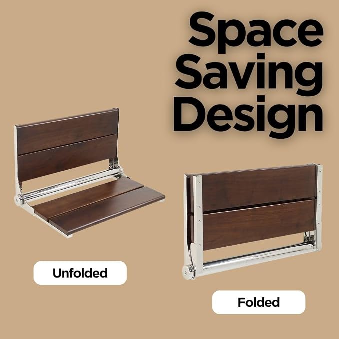Folding Shower Seat Wall Mounted - Image 6