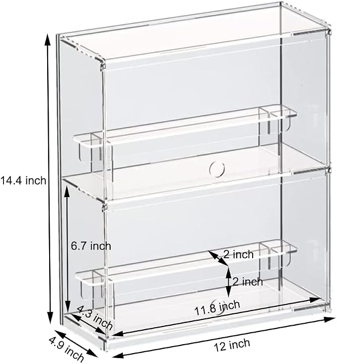 Choowin 2 Layer Clear Acrylic Display Case - Image 2