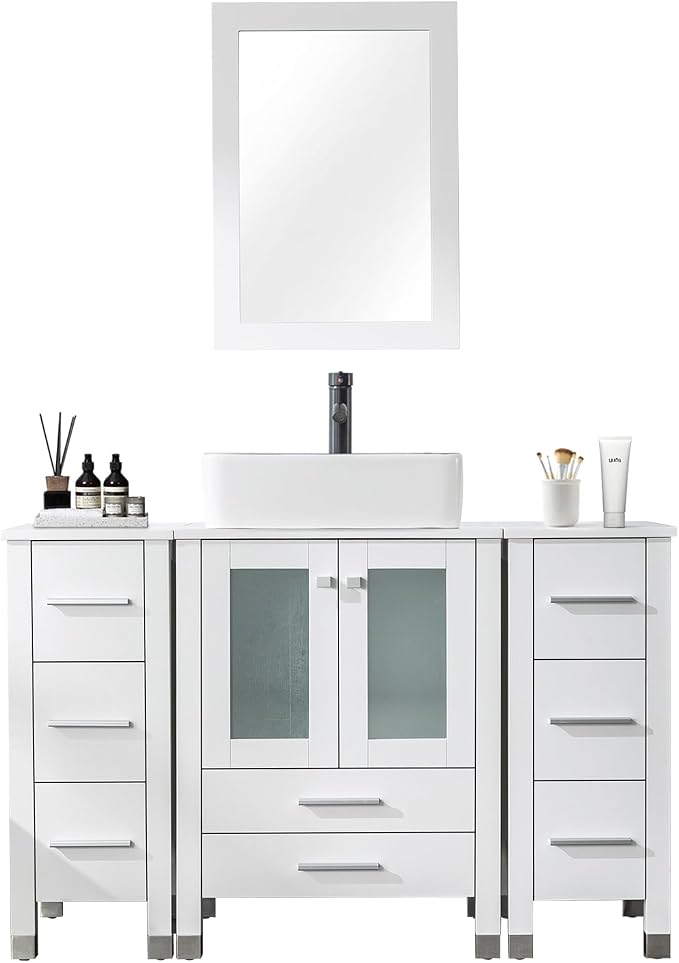LUCKWIND 48" Bathroom Vanity Sink Combo, 24-inch Main Cabniet - Image 8