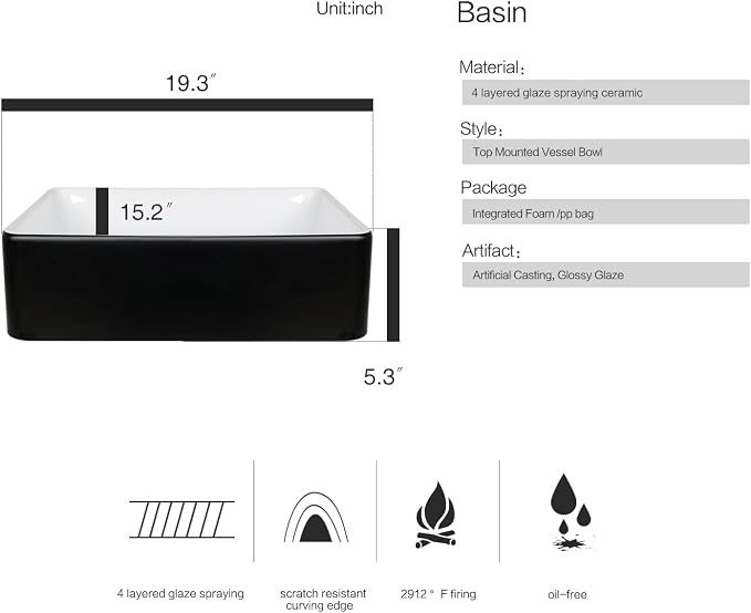 30-Inch Black Bathroom Vanity - Image 4
