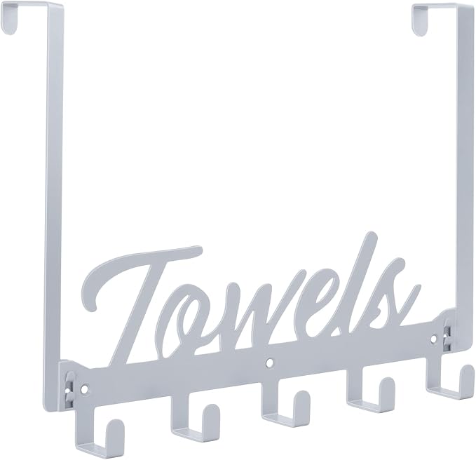 Over The Door Hooks, Towel Rack by Azmoncy