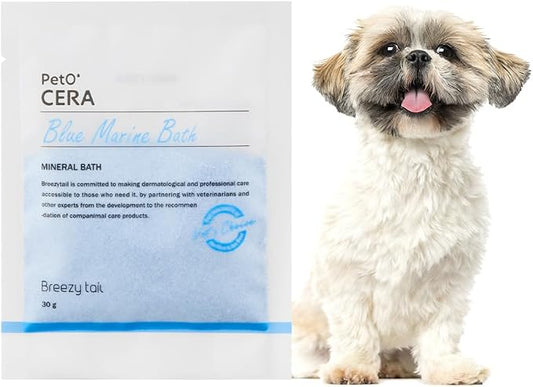 PetO’Cera Blue Marine Bath for Dogs, Deep Sea Water, Soothes Dry, Itchy Skin by Breezytail
