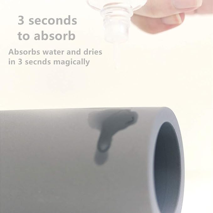 2 Pack Toothbrush Holder Cup for Bathroom Diatomite, Water Absorption Fast - Image 6