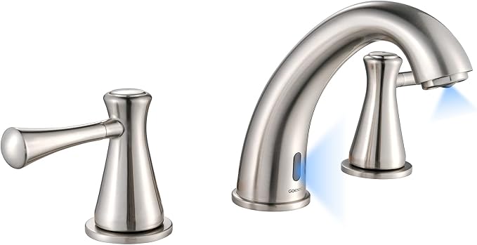 Touchless Bathroom Faucet for 3 Holes by GOESMO
