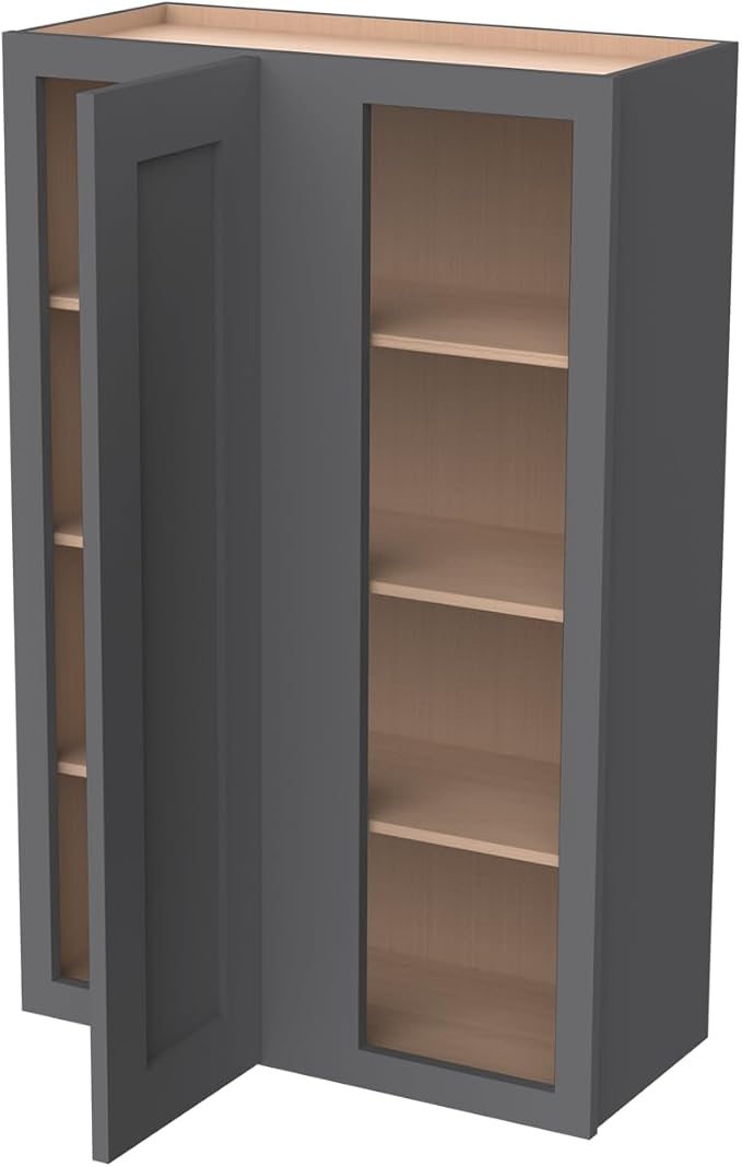 Solid Hardwood Wall Blind Corner Cabinets, Adjustable Shelves, Soft-Close Doors - Image 4