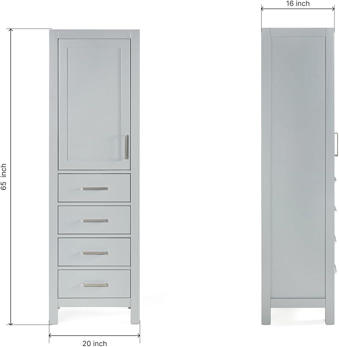 ARIEL Cambridge Bathroom Storage Cabinet - Image 2