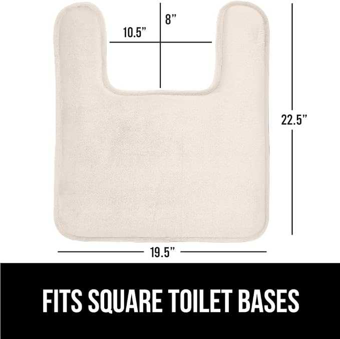 GORILLA GRIP Thick Memory Foam Toilet Rug - Image 2