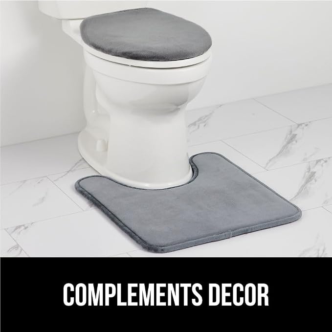 GORILLA GRIP Thick Memory Foam Toilet Rug - Image 8