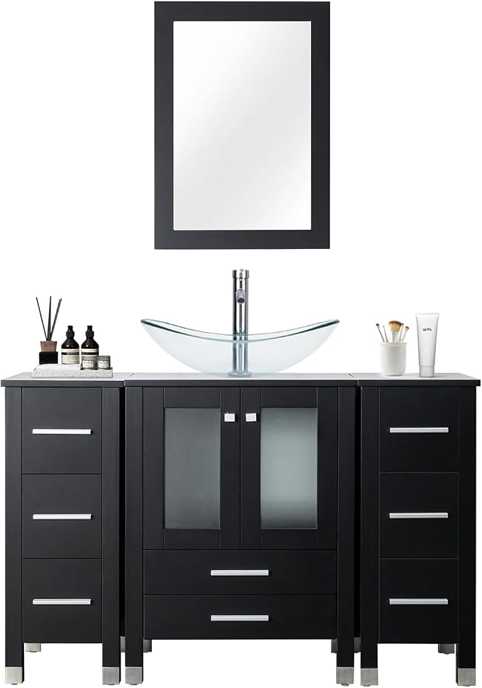 LUCKWIND 48" Bathroom Vanity Sink Combo, 24-inch Main Cabniet - Image 7