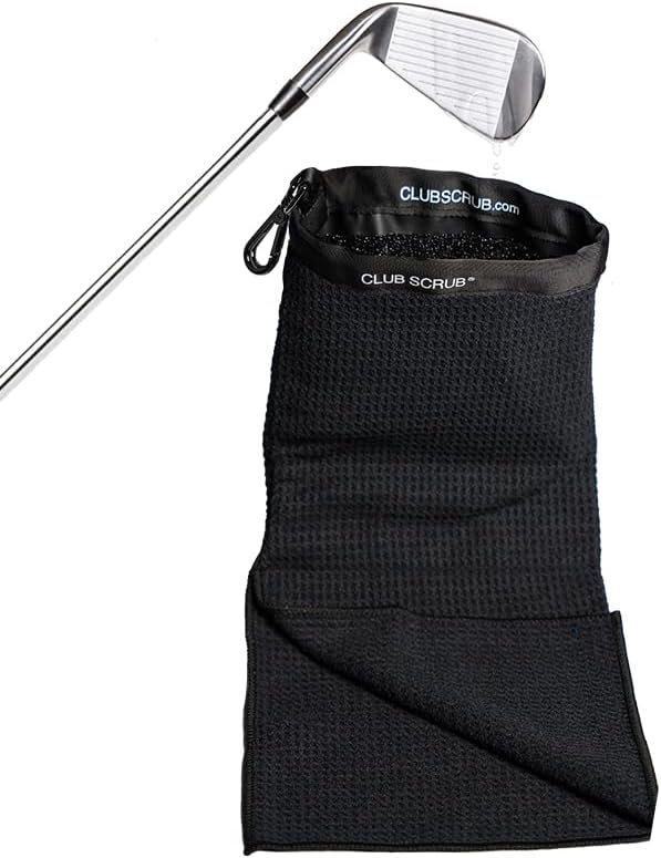Club Scrub Towel Pro, Golf Club and Ball Cleaning Pouch by ClubScrub